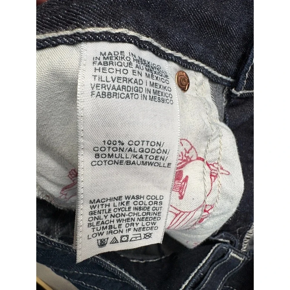 True Religion Boot Cut‎ Jeans Mens Blue Measured 38x31 Denim Pocket Flap